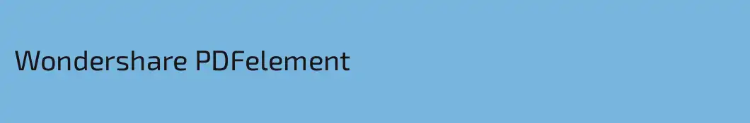 Wondershare PDFelement